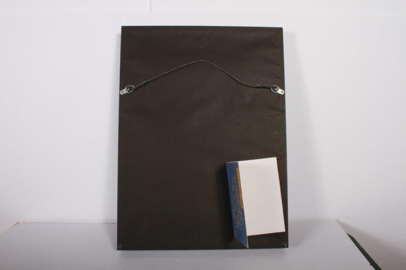 Japanese "Fukai" Wood Noh Mask in Frame