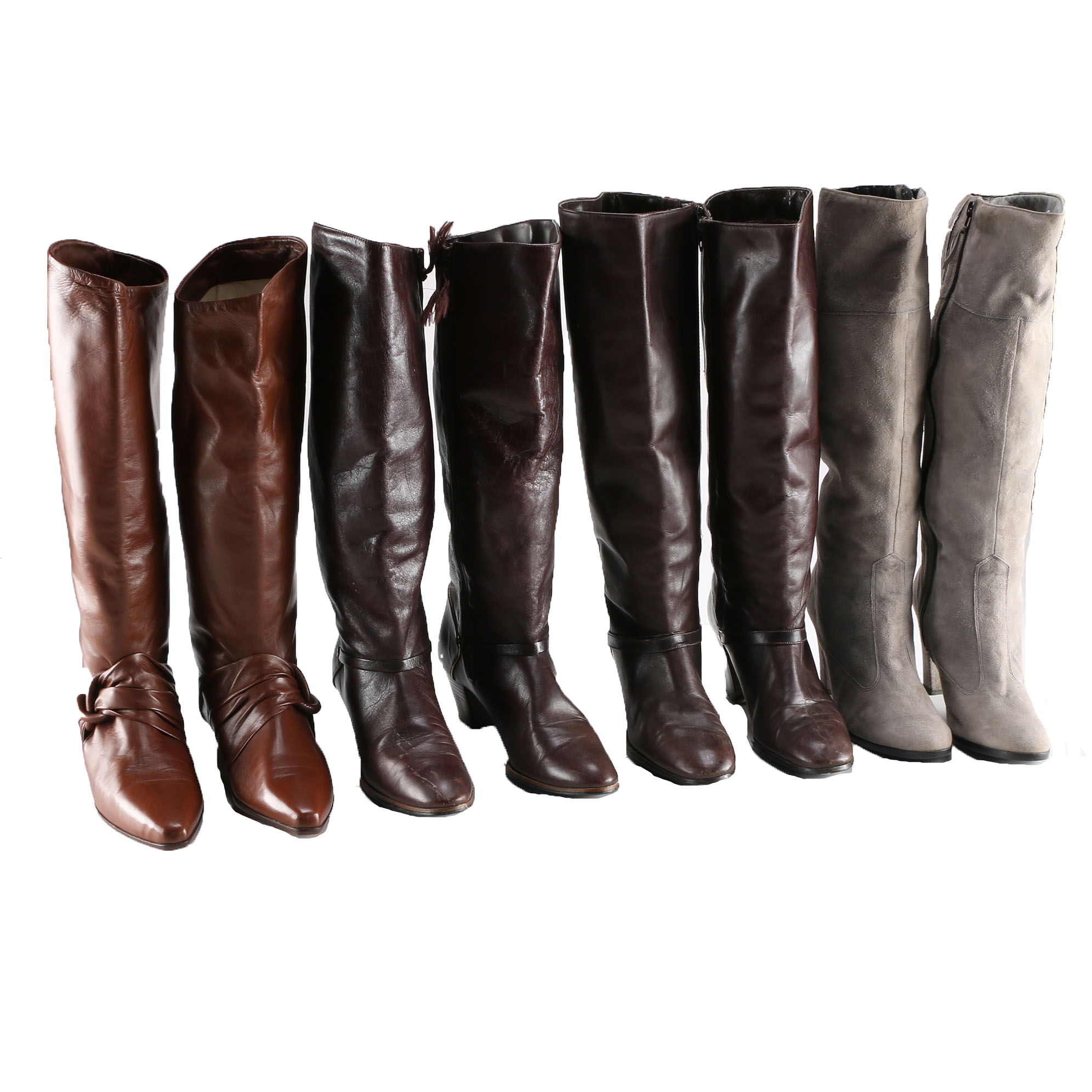Collection of Women's Leather Boots with Via Spiga and More