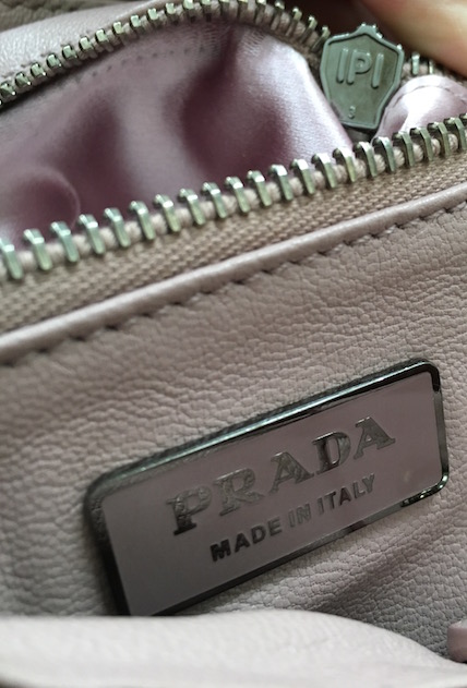 Brown Leather Prada Handbag