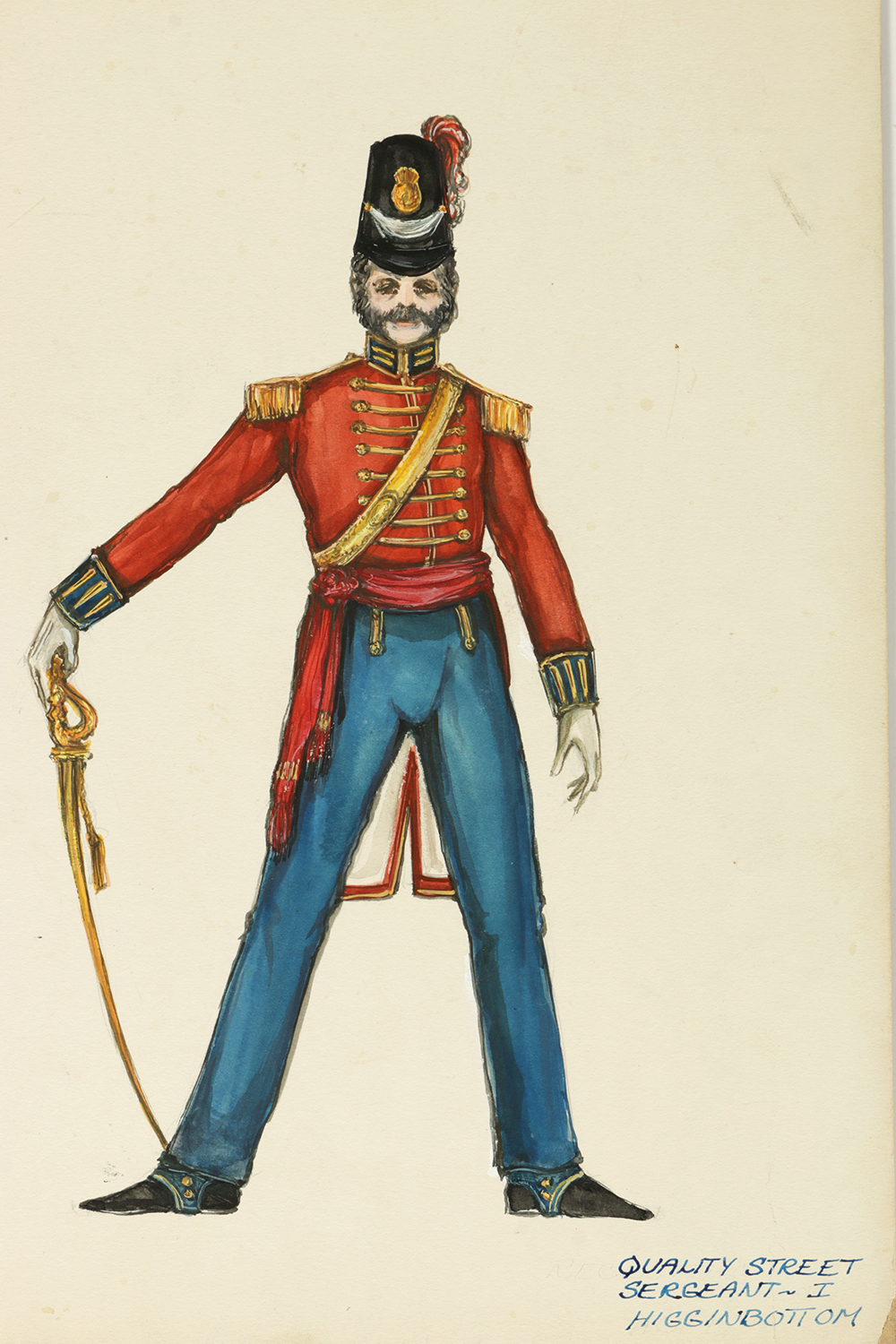 Gouache Costume Design Illustration