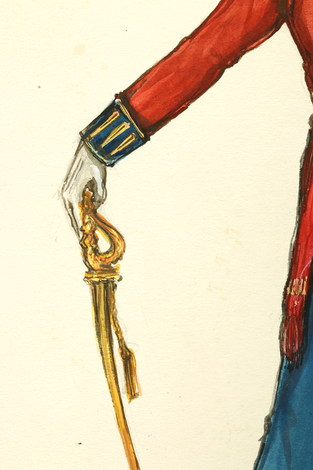 Gouache Costume Design Illustration