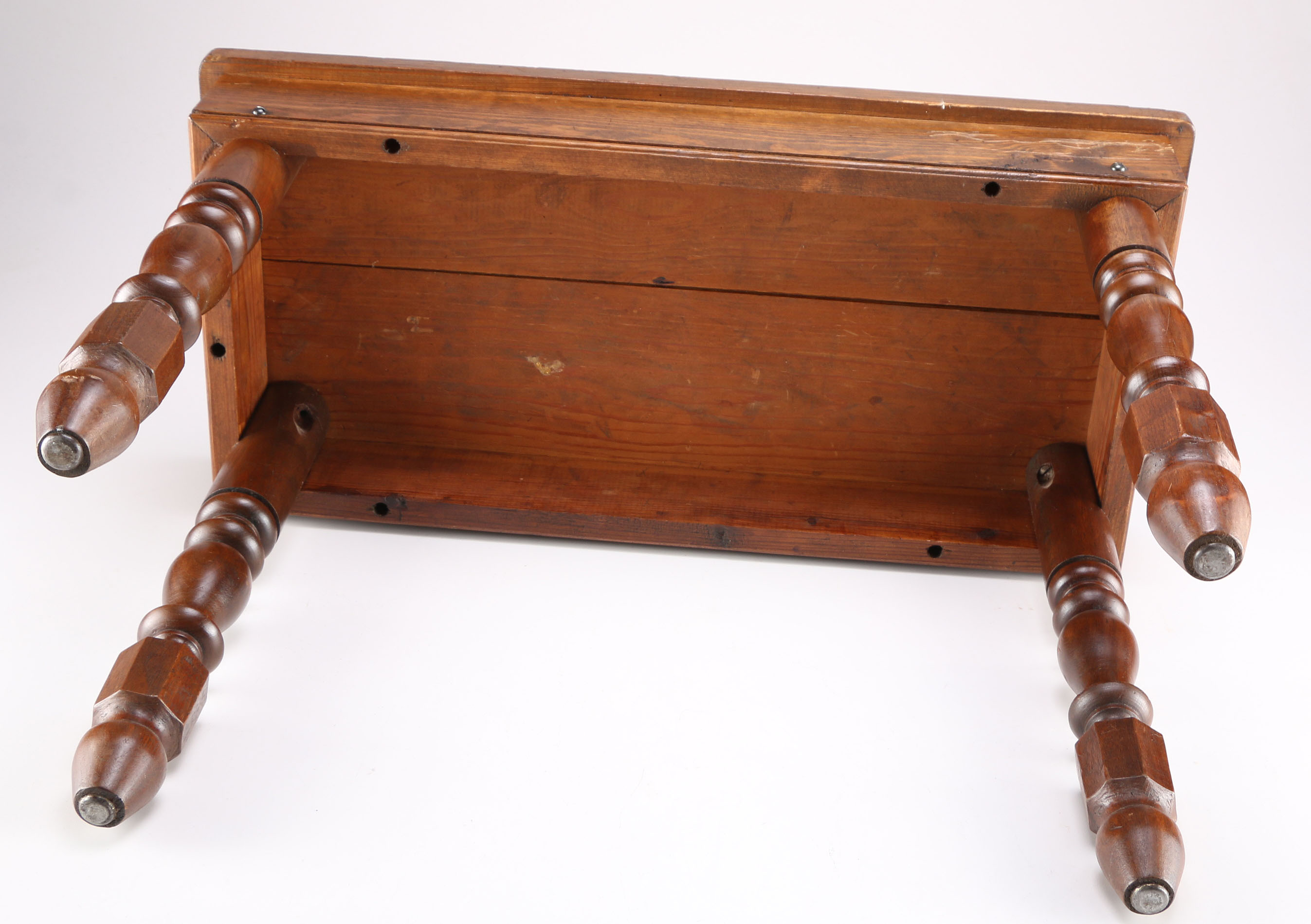 Colonial Style Side Table and Footstool