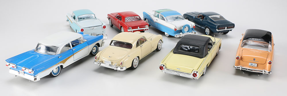 Lot of Eight Vintage Themed Diecast Cars