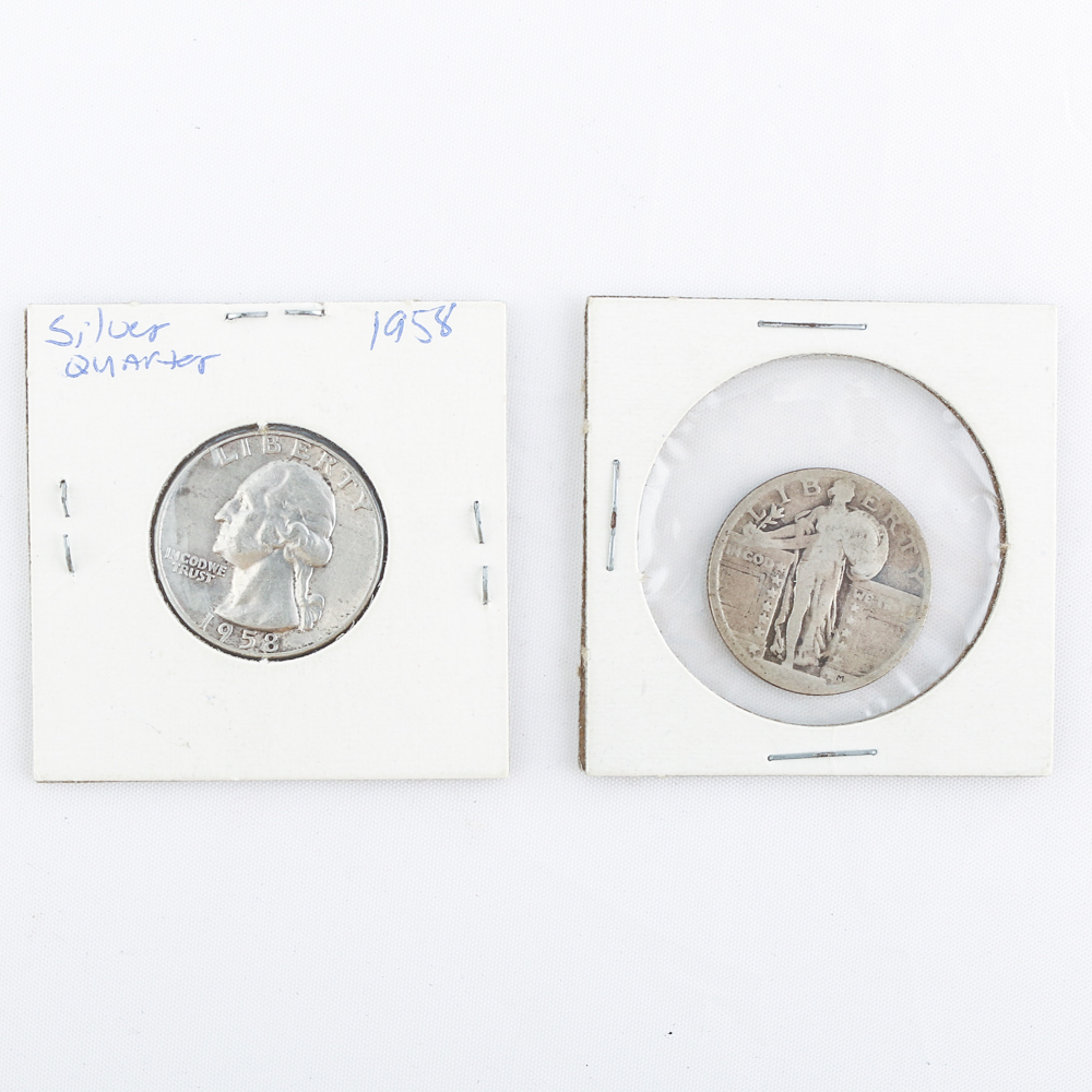 Pair of Silver U.S Quarters