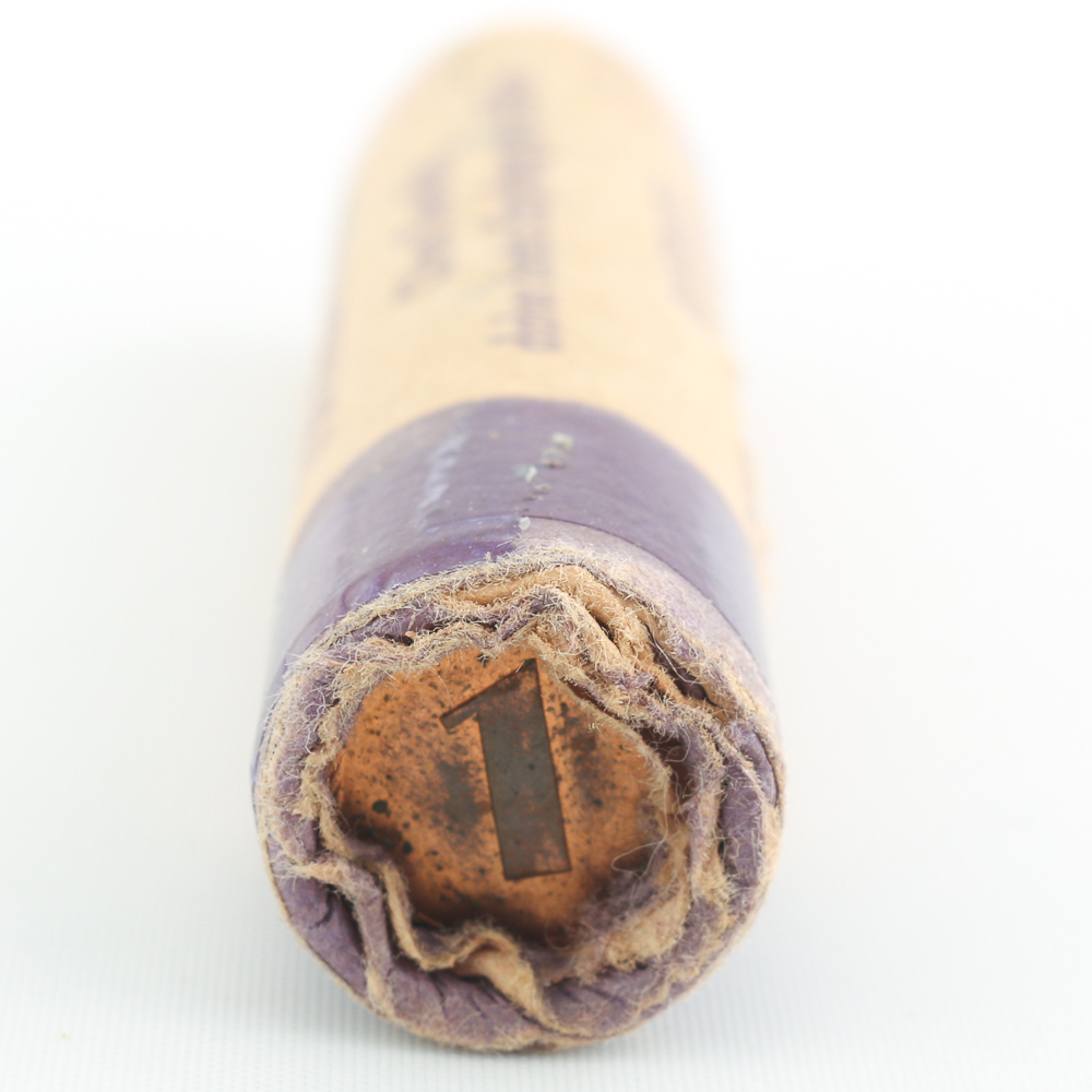 Assorted 1977 German 1 Pfennig Coins in Bank Sleeve