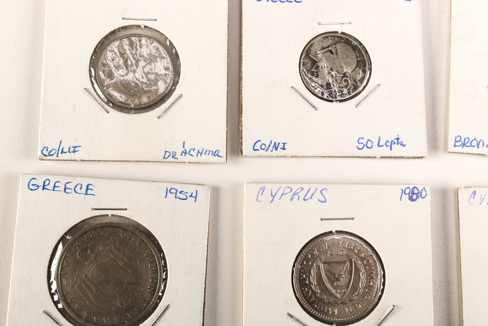 Collection of Coins from Greece and Cyrpus