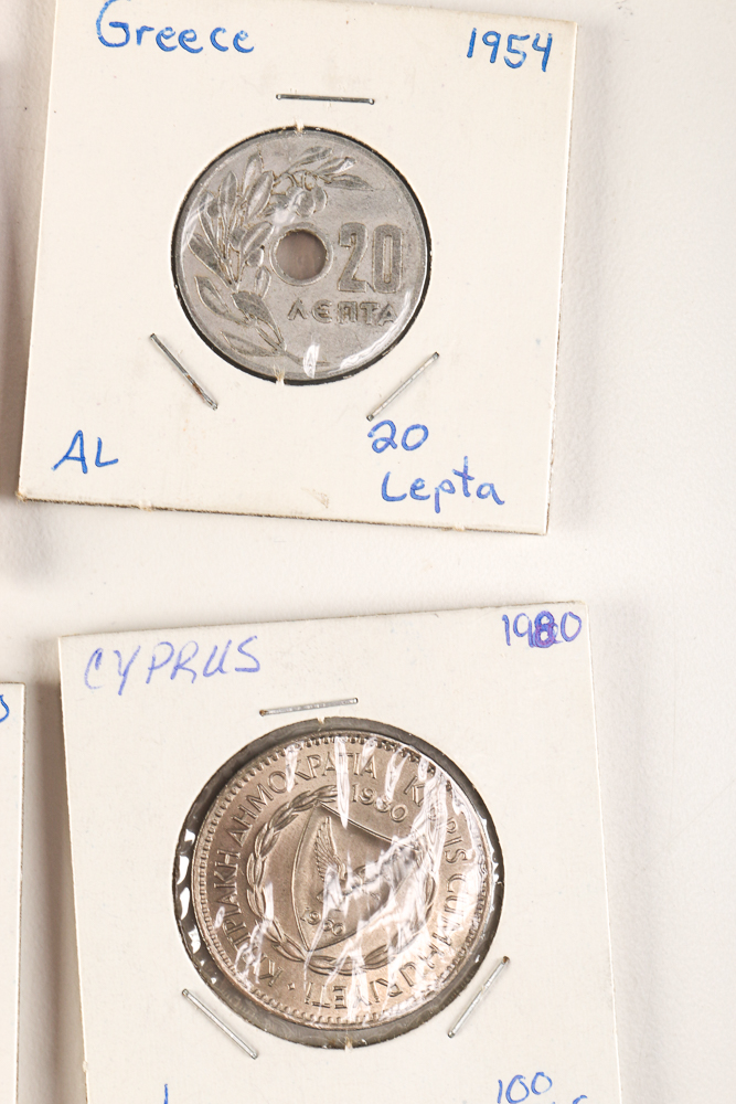 Collection of Coins from Greece and Cyrpus