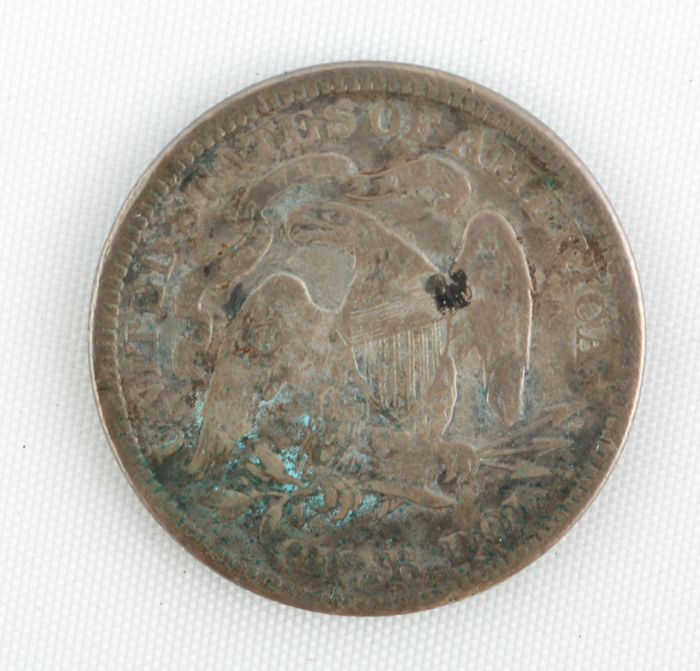 1877 Seated Liberty Quarter and 1853 Seated Liberty Half Dollar