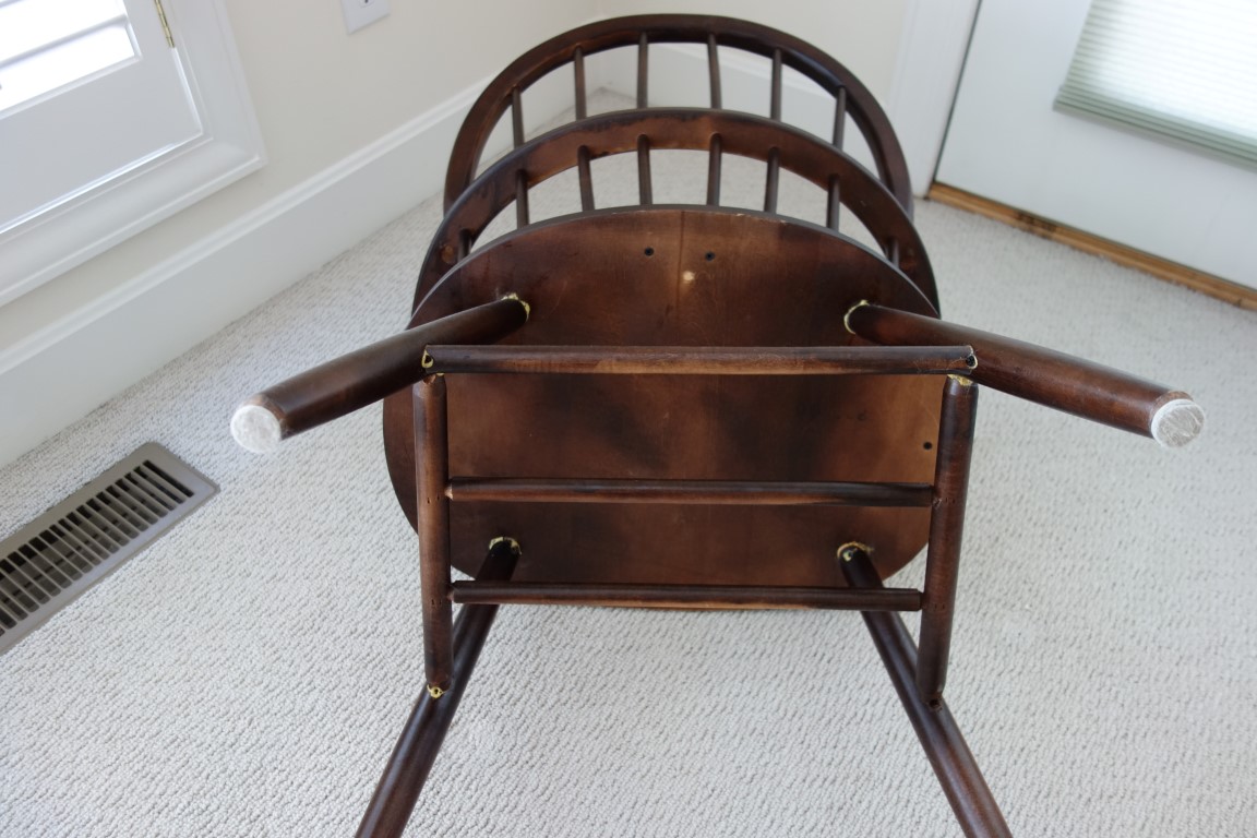 Vintage Fan Back Windsor Arm Chair