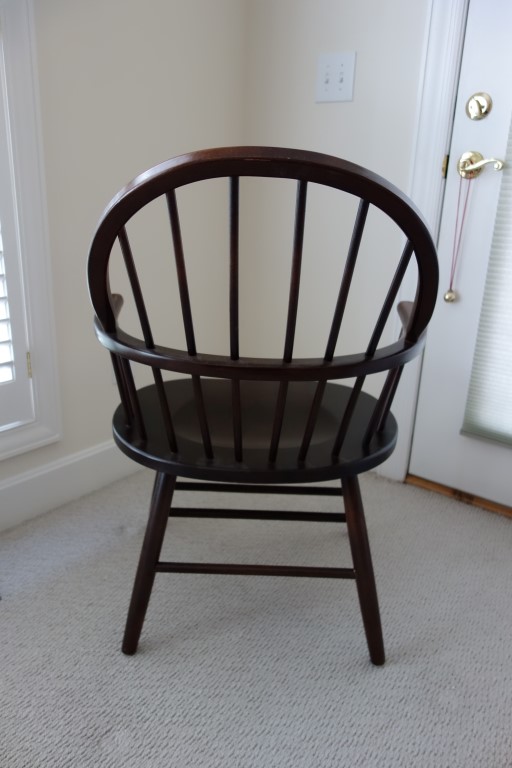 Vintage Fan Back Windsor Arm Chair