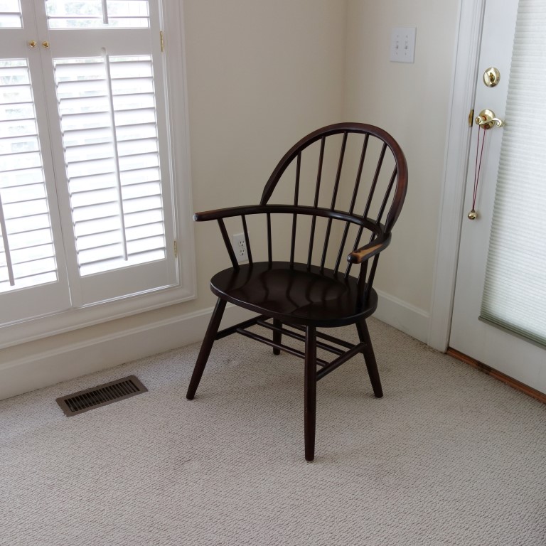 Vintage Fan Back Windsor Arm Chair