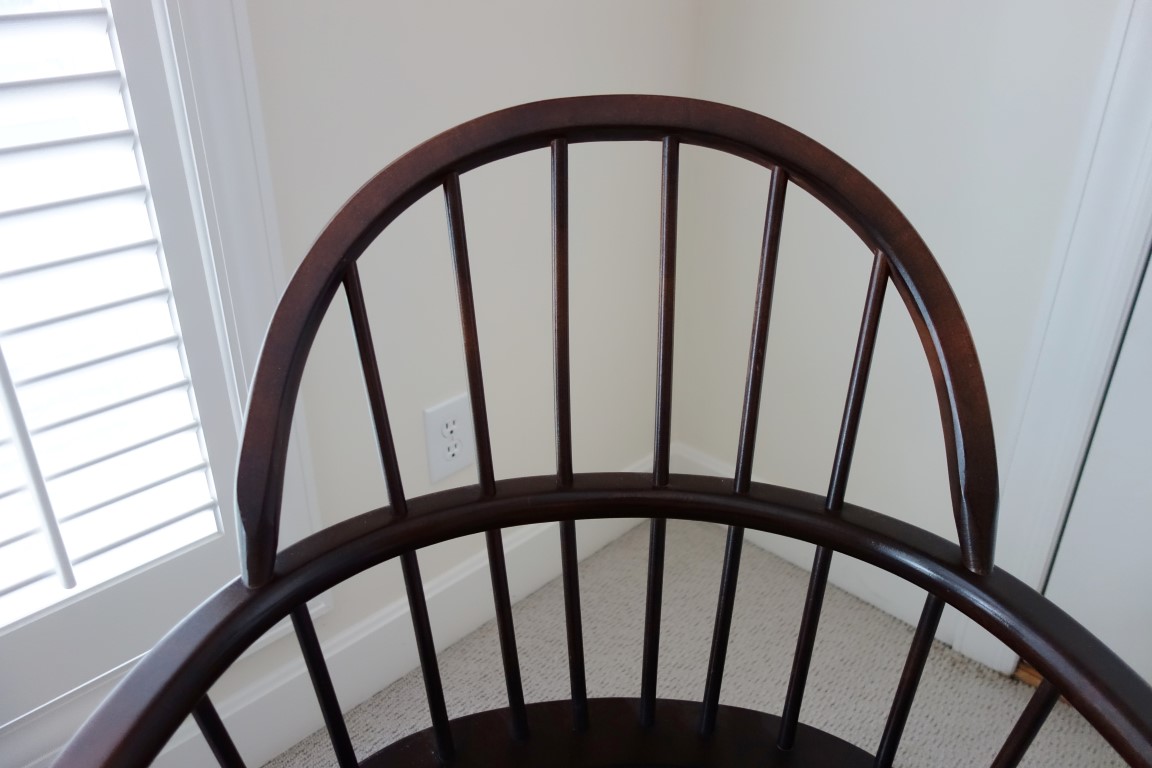 Vintage Fan Back Windsor Arm Chair