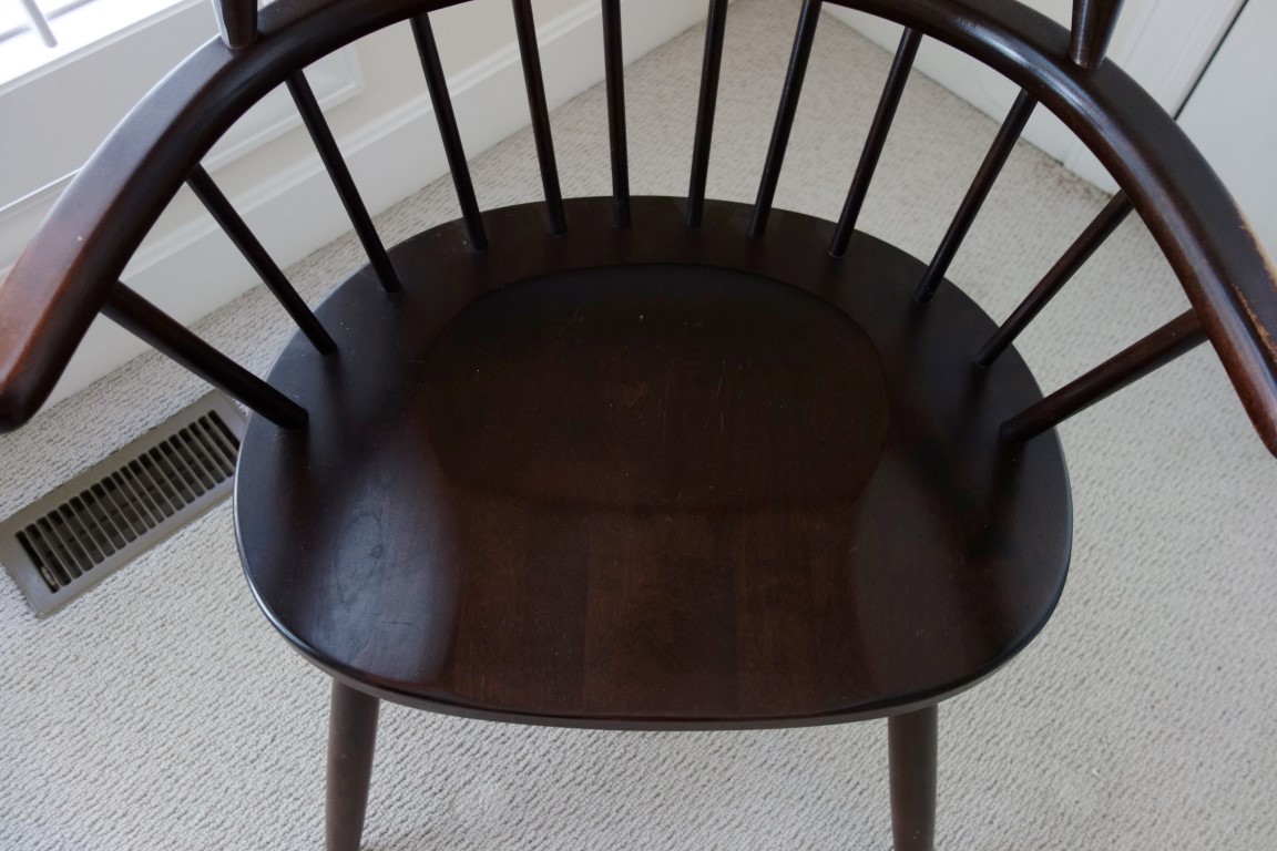 Vintage Fan Back Windsor Arm Chair