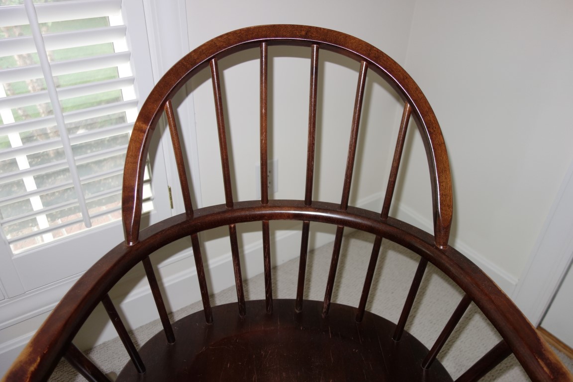 Vintage Fan Back Windsor Arm Chair