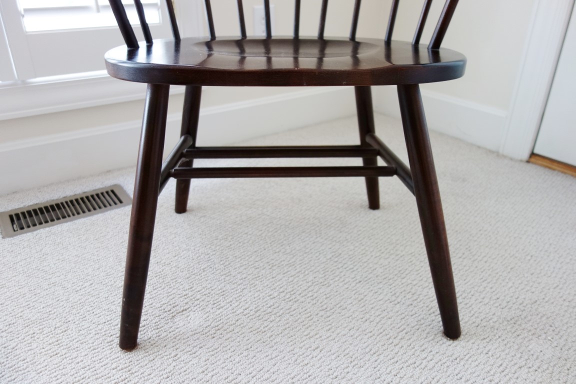 Vintage Fan Back Windsor Arm Chair