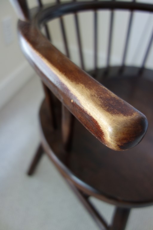 Vintage Fan Back Windsor Arm Chair