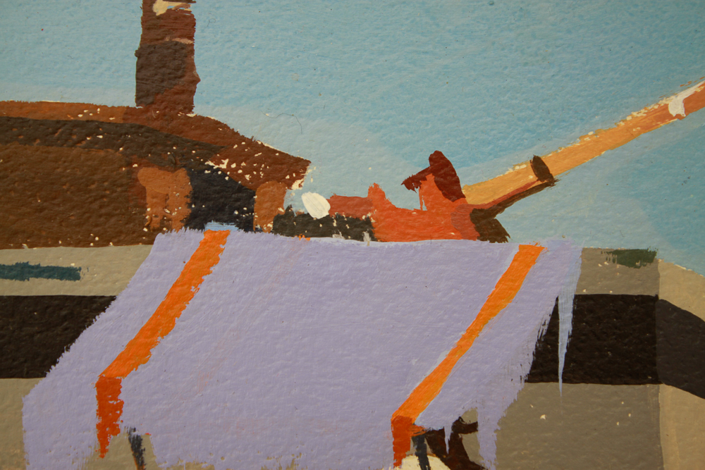 Collection of Five of Barbé Acrylic Paintings on Board