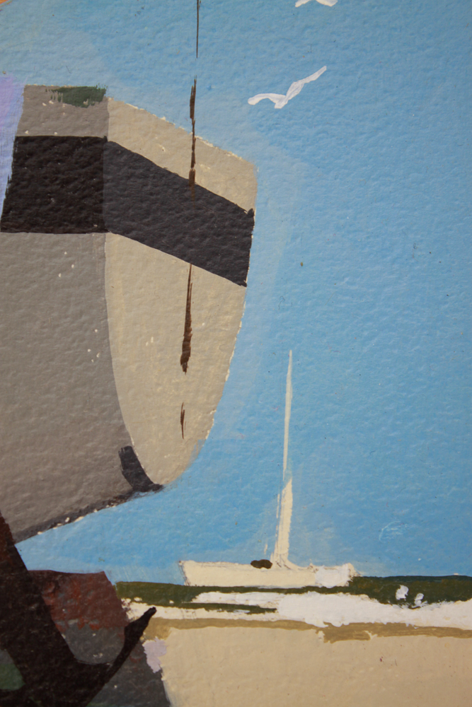 Collection of Five of Barbé Acrylic Paintings on Board