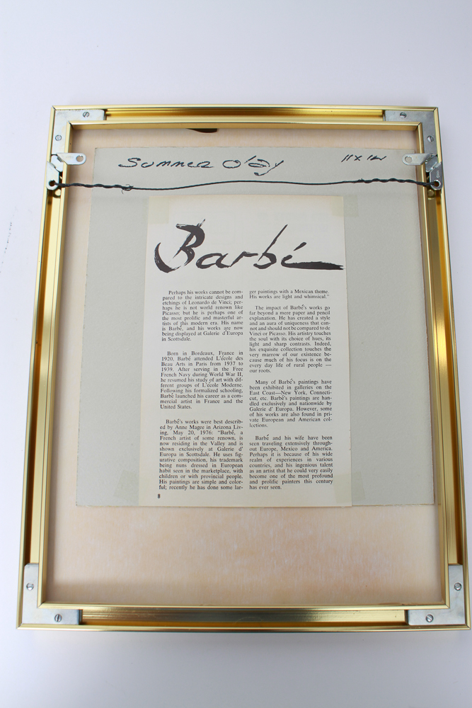 Collection of Five of Barbé Acrylic Paintings on Board