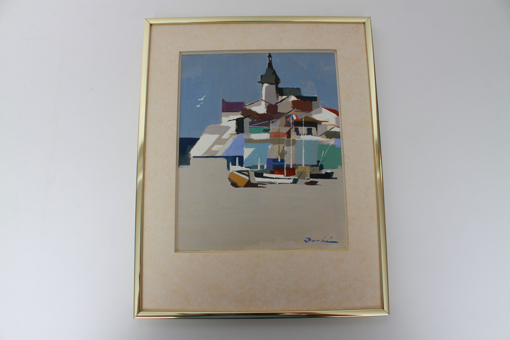 Collection of Five of Barbé Acrylic Paintings on Board