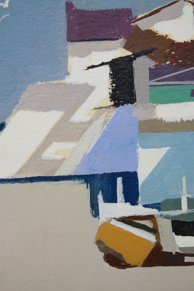 Collection of Five of Barbé Acrylic Paintings on Board