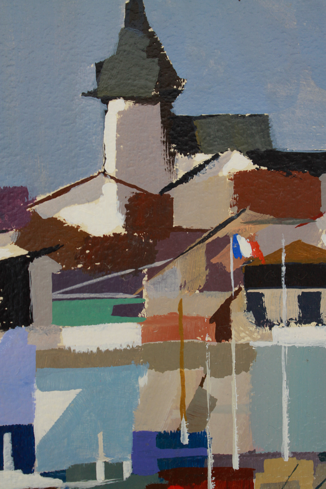 Collection of Five of Barbé Acrylic Paintings on Board