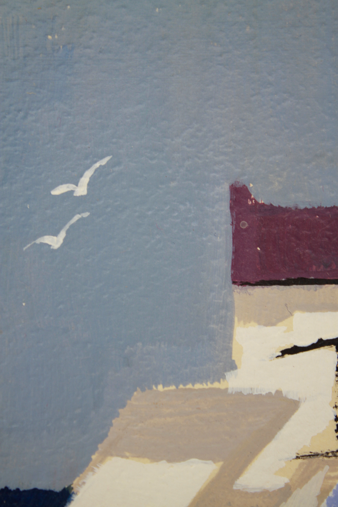 Collection of Five of Barbé Acrylic Paintings on Board