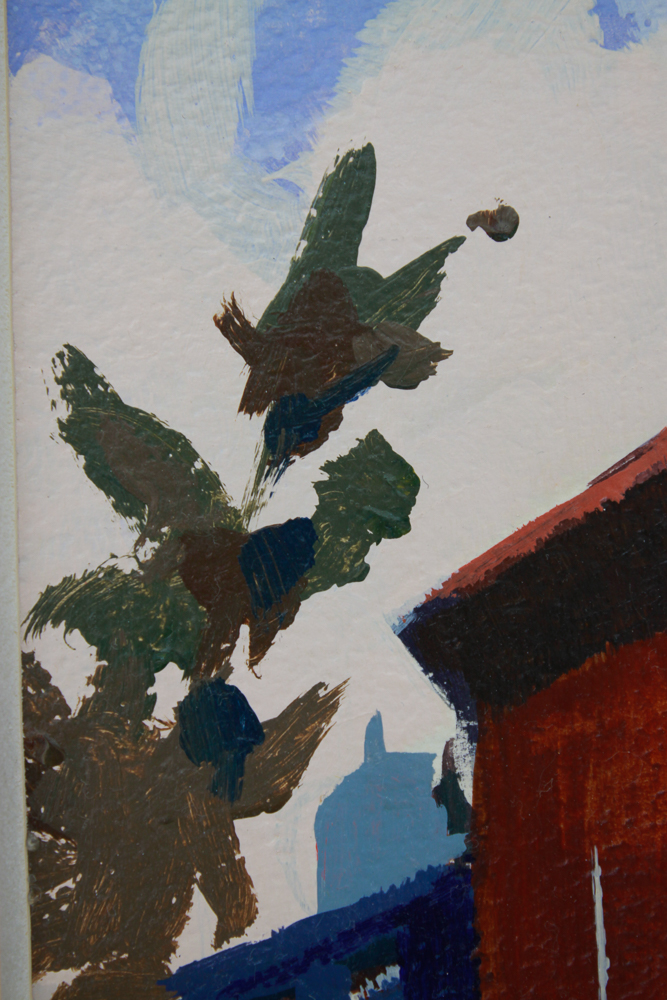 Collection of Five of Barbé Acrylic Paintings on Board