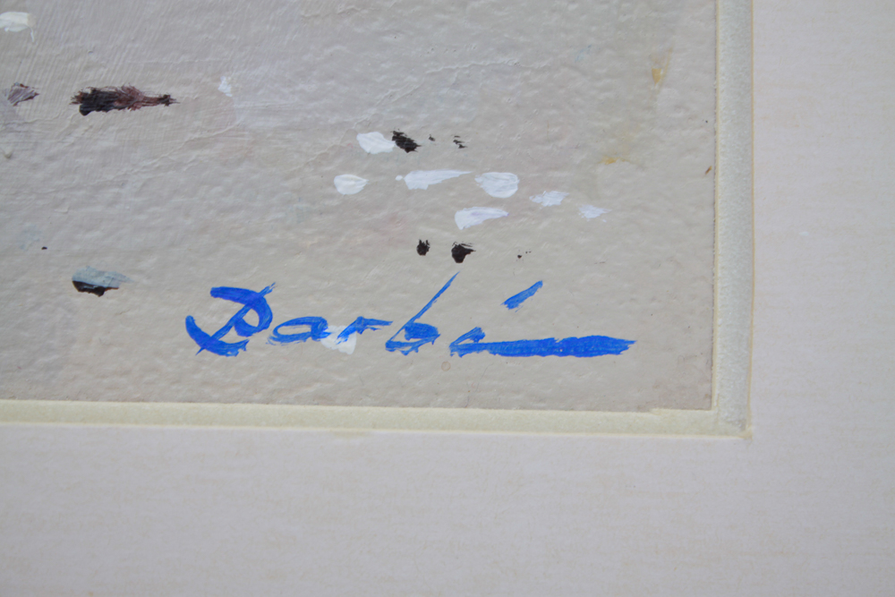 Collection of Five of Barbé Acrylic Paintings on Board