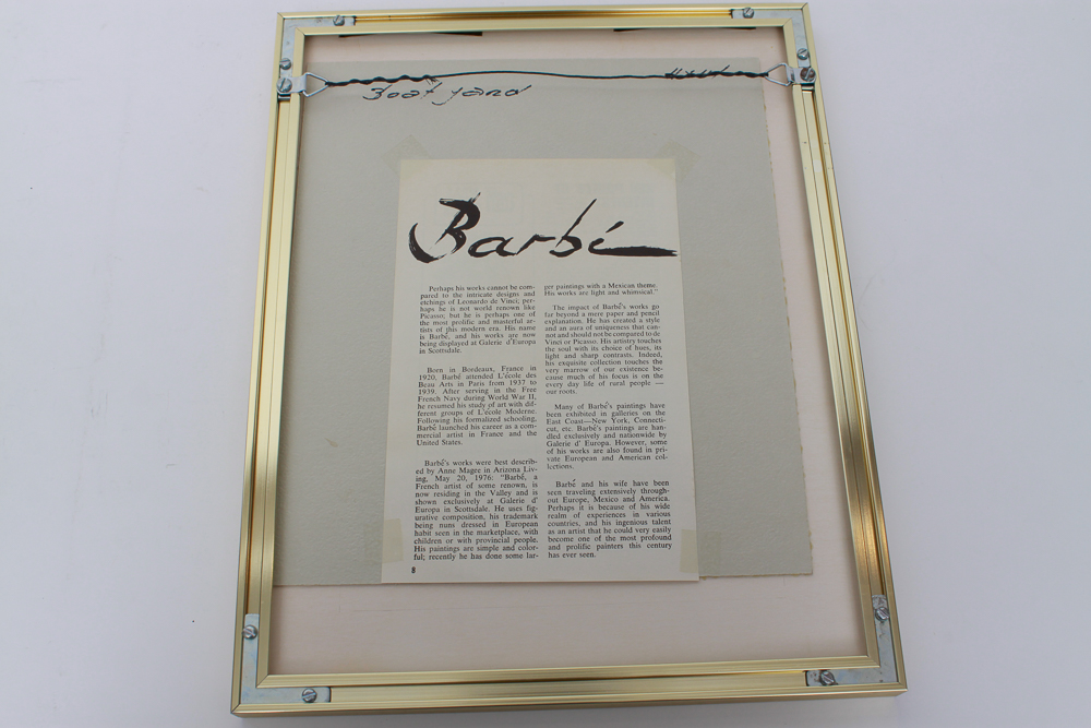 Collection of Five of Barbé Acrylic Paintings on Board