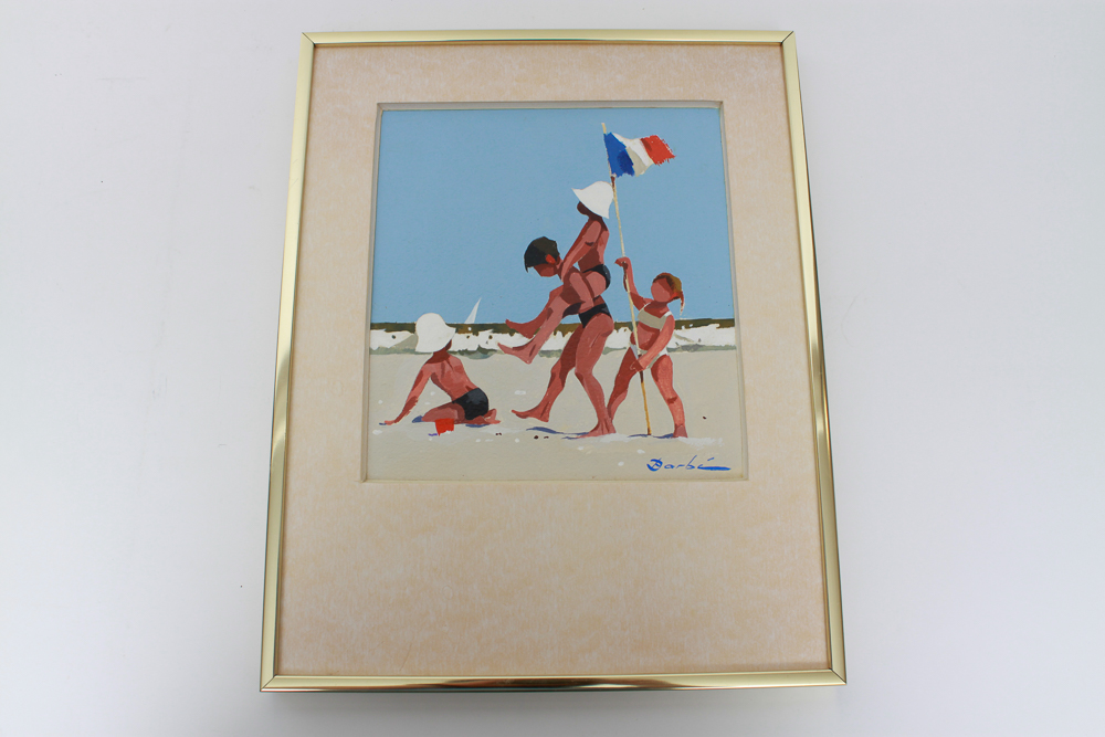 Collection of Five of Barbé Acrylic Paintings on Board