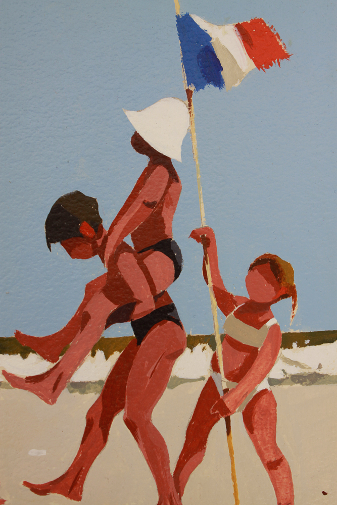 Collection of Five of Barbé Acrylic Paintings on Board