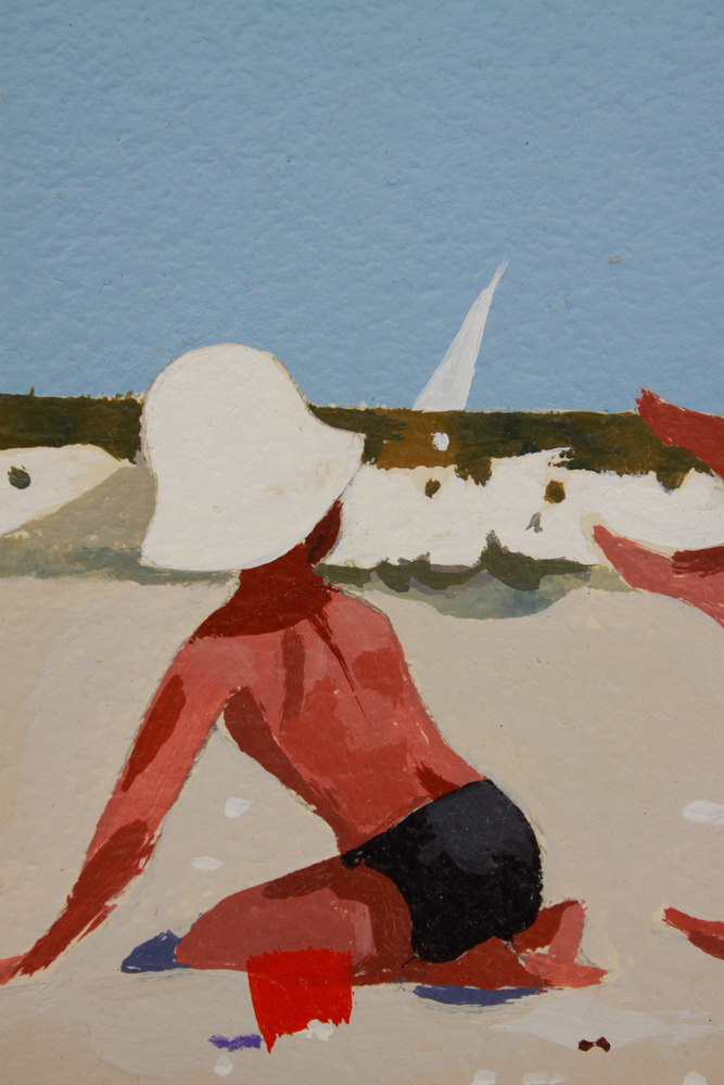 Collection of Five of Barbé Acrylic Paintings on Board