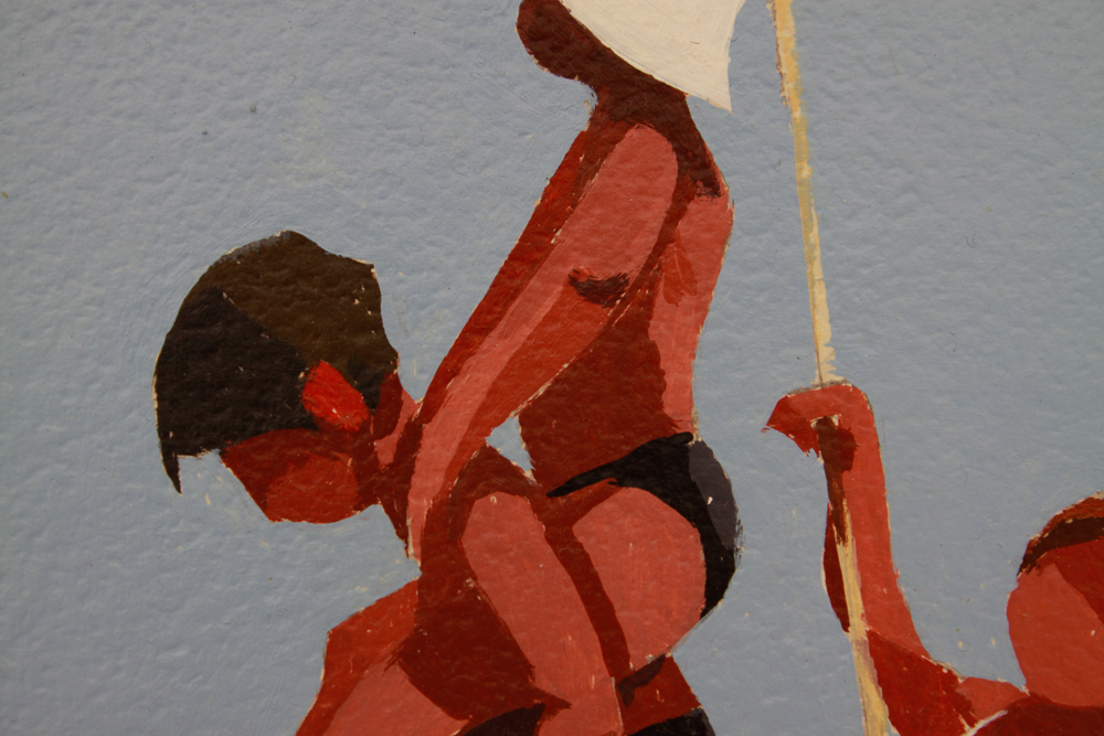 Collection of Five of Barbé Acrylic Paintings on Board