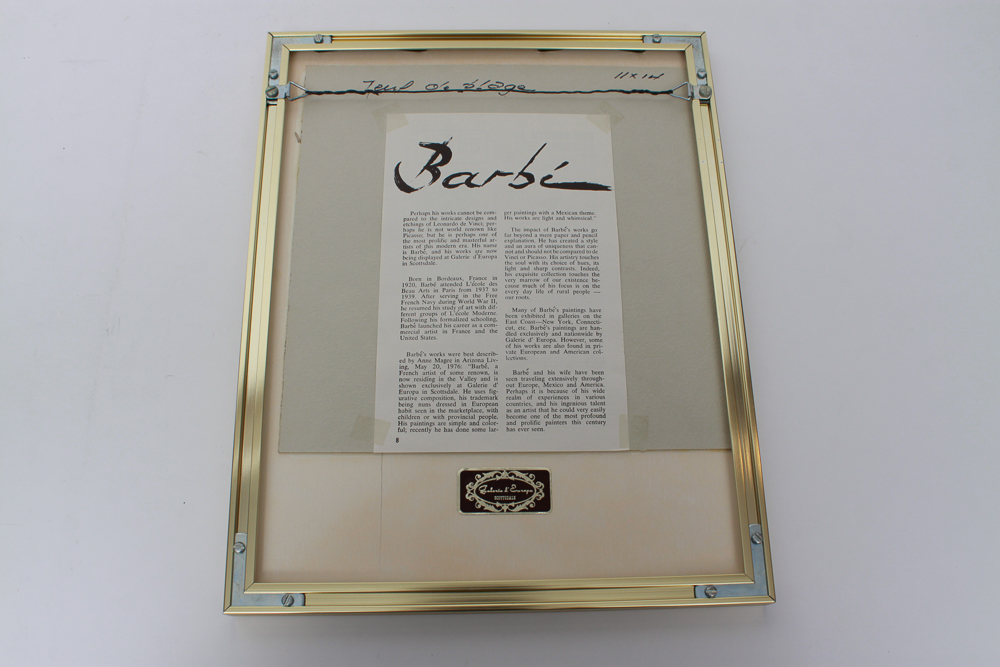 Collection of Five of Barbé Acrylic Paintings on Board