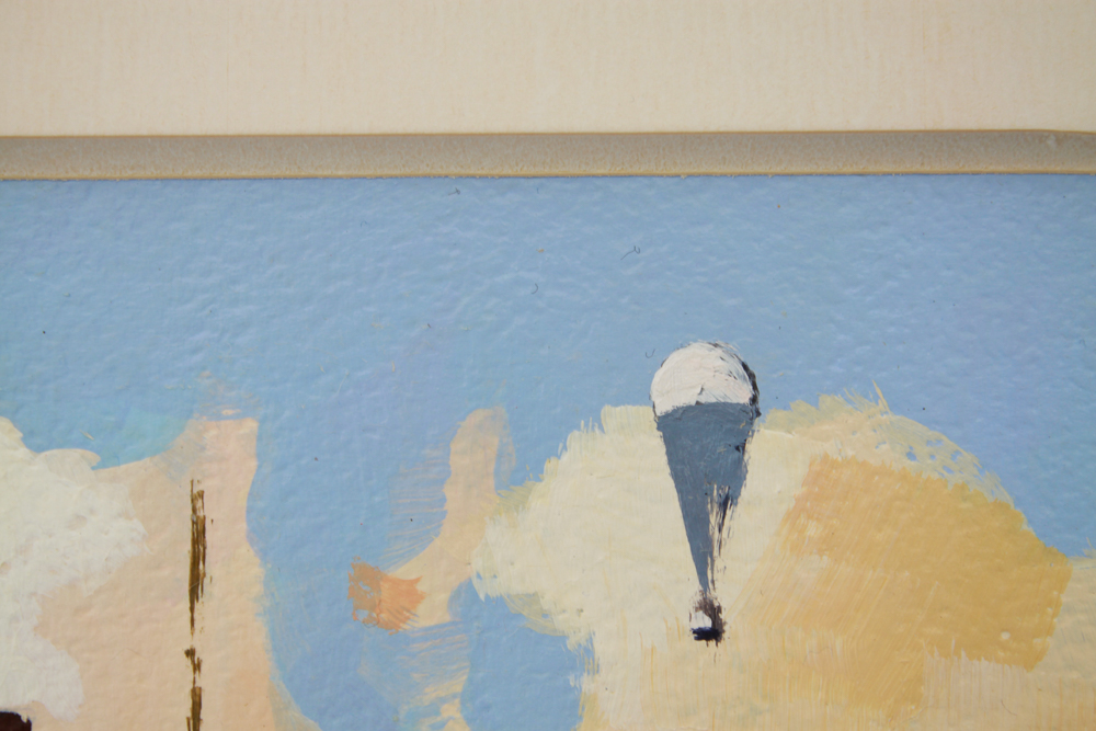 Collection of Five of Barbé Acrylic Paintings on Board