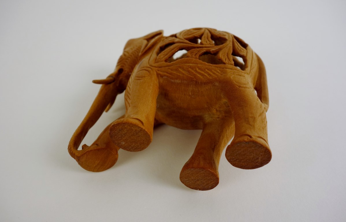 Hand Carved Sandalwood Elephants