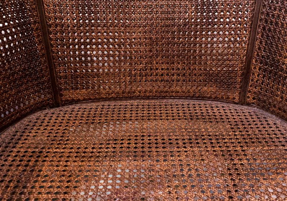 Caned Wing Chair