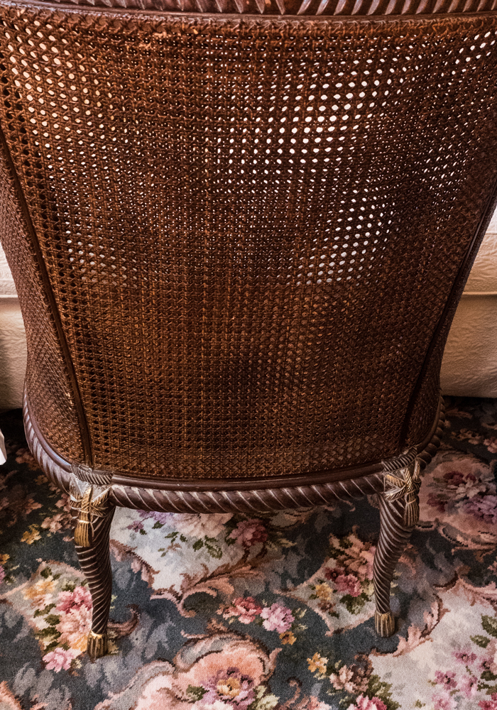 Caned Wing Chair