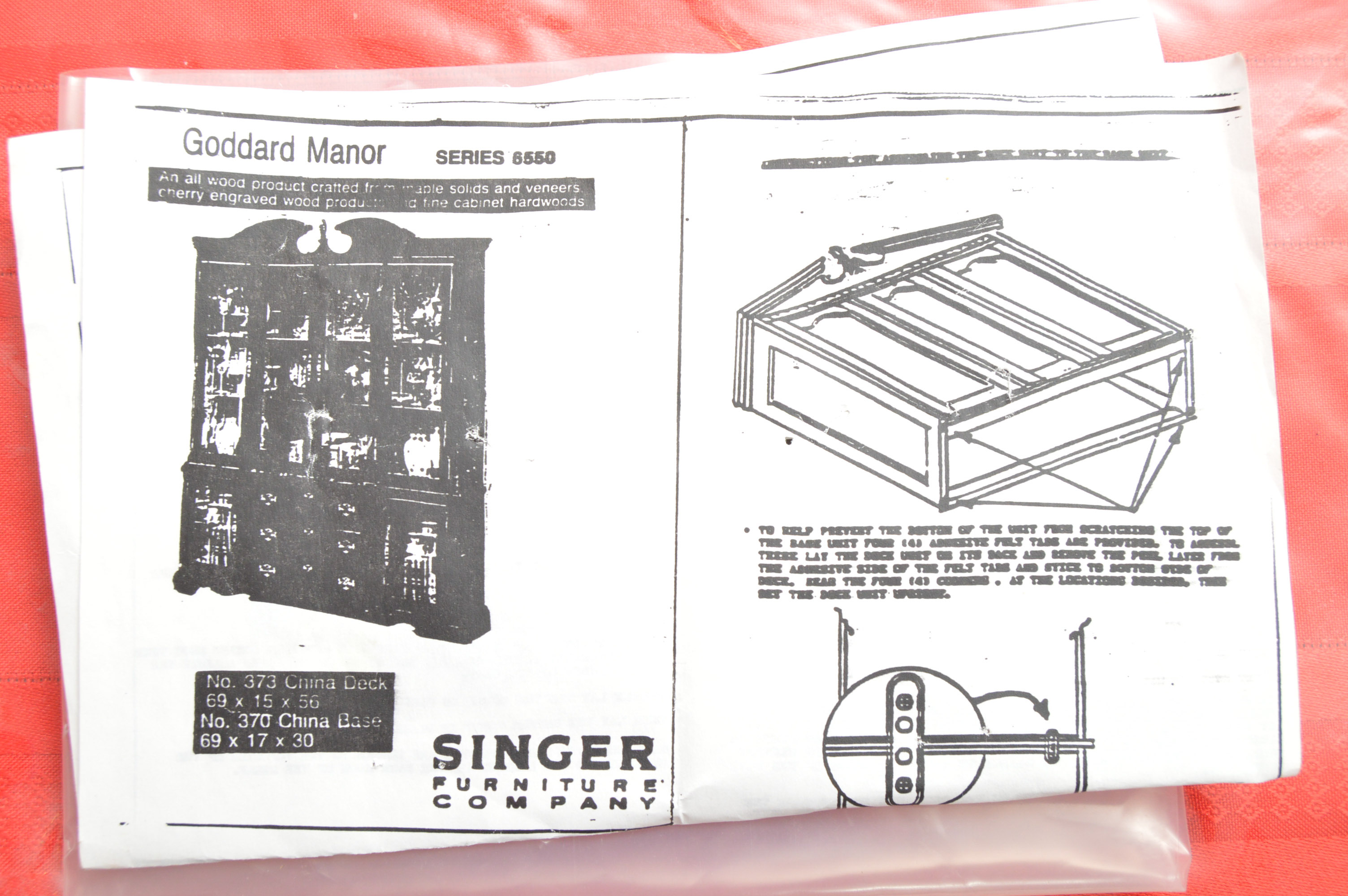 Singer Furniture “Goddard Manor” China Cabinet