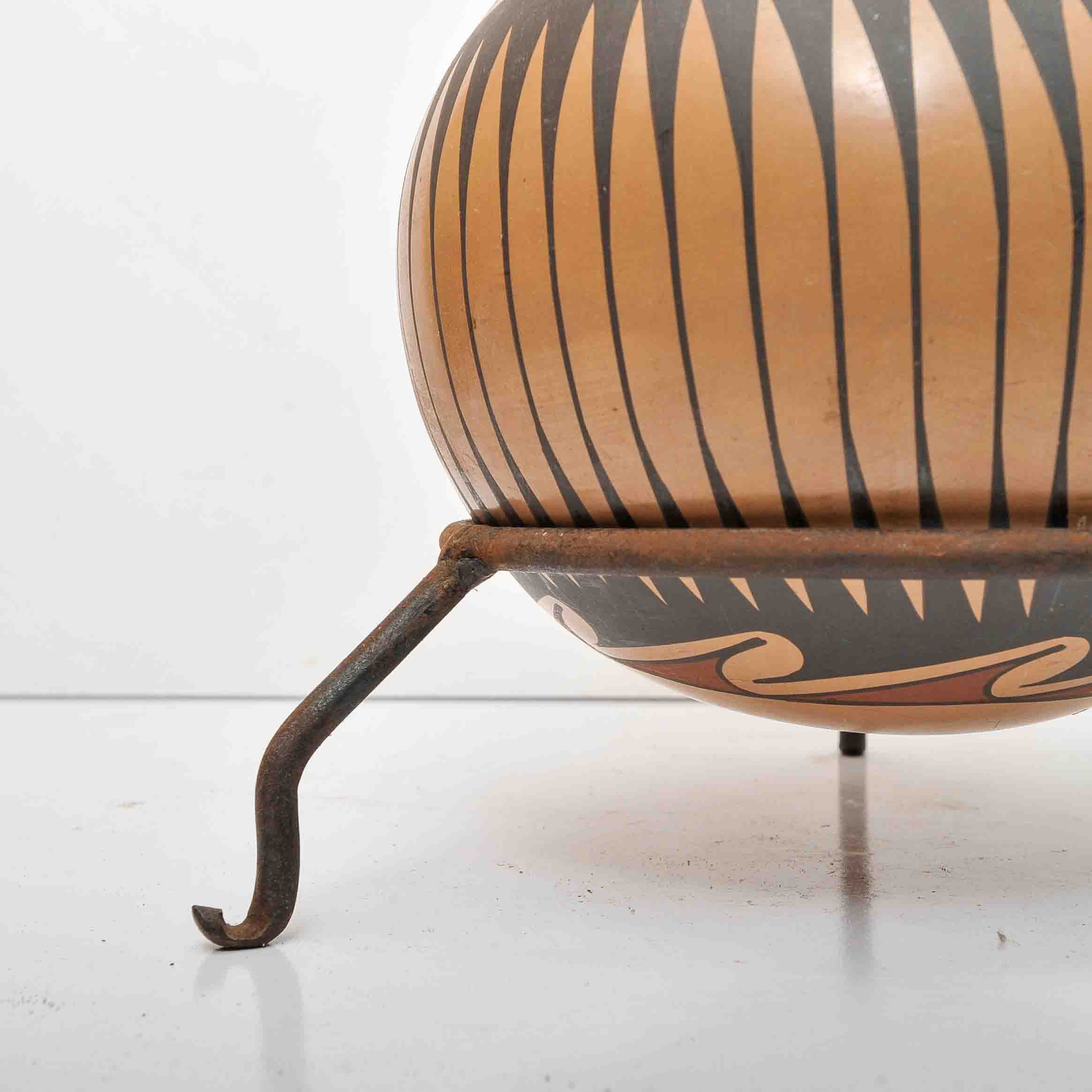 Native American Pottery Vase with Stand