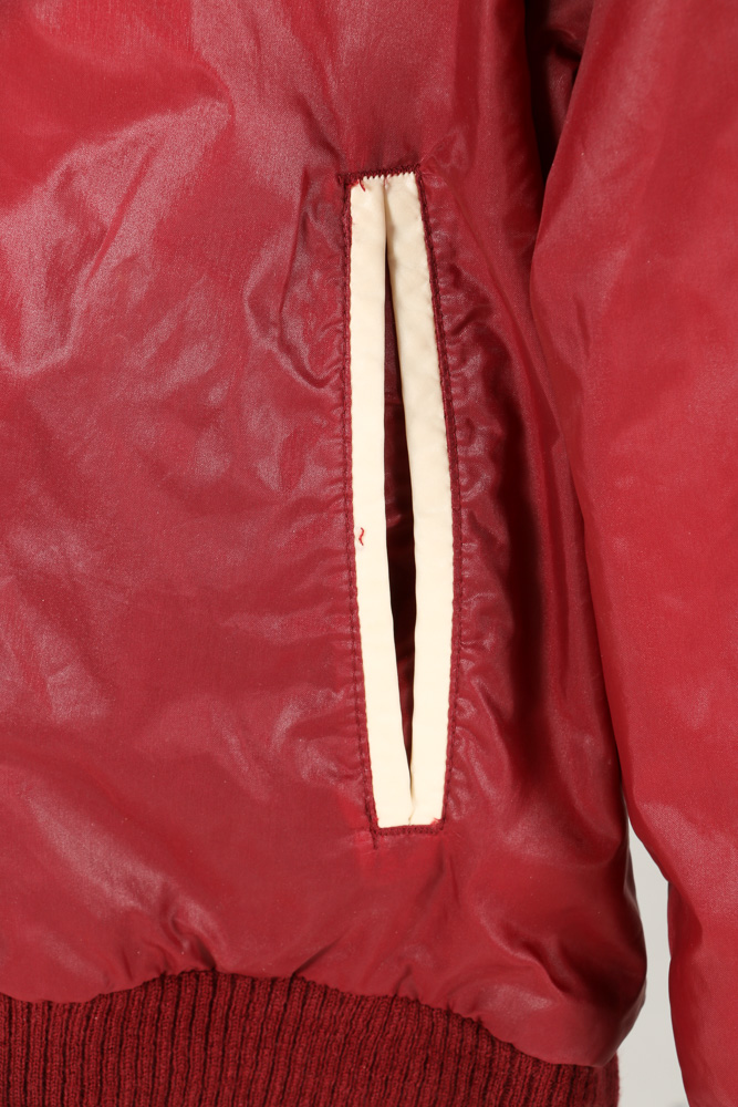 Men's Red Bomber Style Reversible Windbreaker