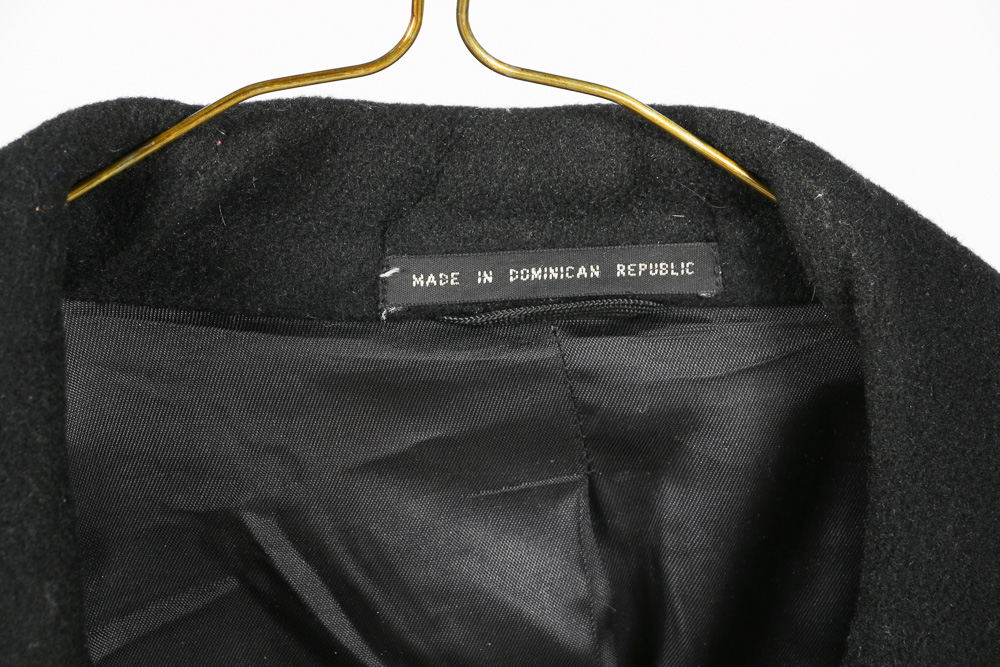 A Pair of Men's Trench Coats in Black and Grey