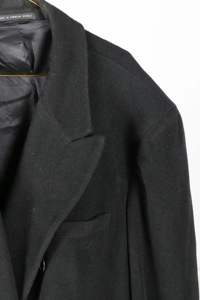 A Pair of Men's Trench Coats in Black and Grey