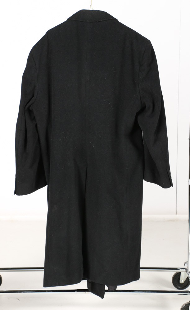 A Pair of Men's Trench Coats in Black and Grey