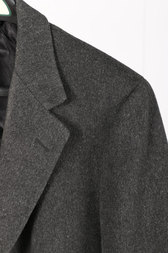 A Pair of Men's Trench Coats in Black and Grey