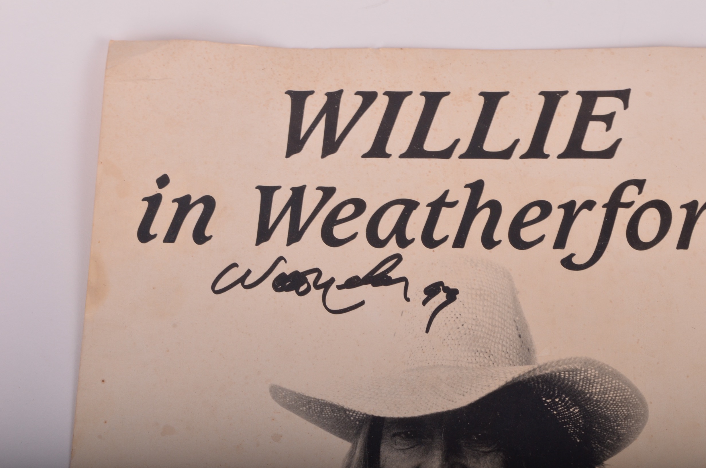 Willie Nelson Autographed Concert Poster