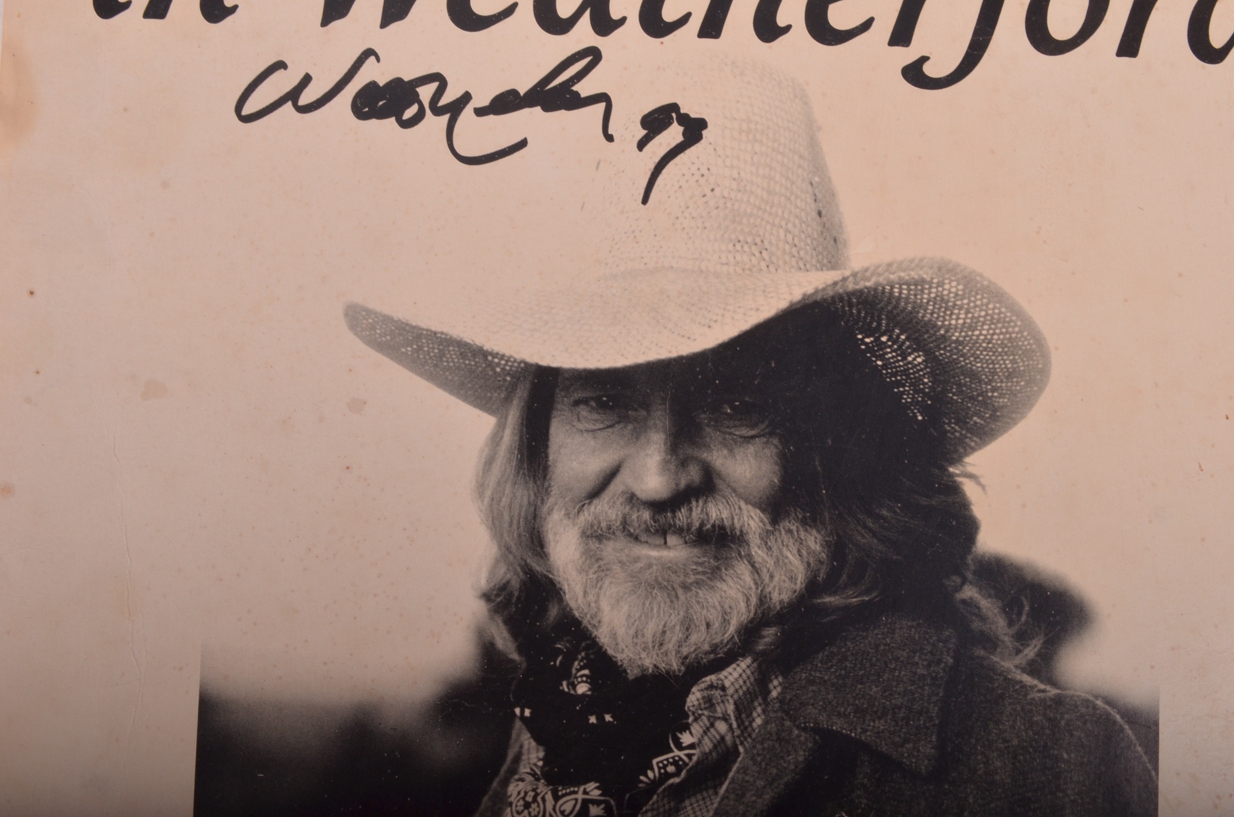 Willie Nelson Autographed Concert Poster