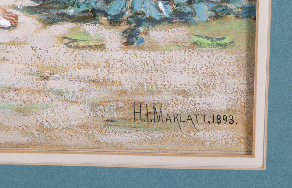 H.I. Marlatt Signed Original Acrylic Painting