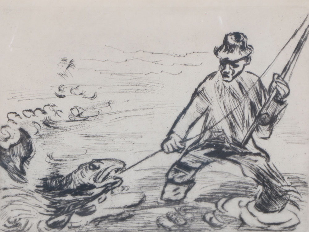 Max Pechstein Drypoint Engraving